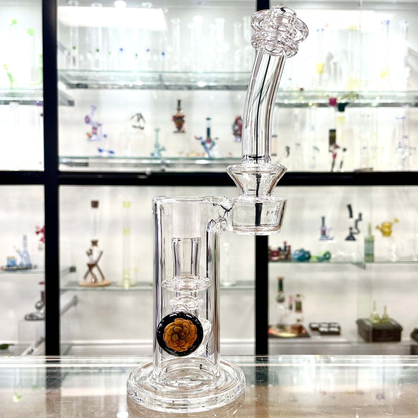 Discobox 14mm Terp Tower w/ Grids - Clear