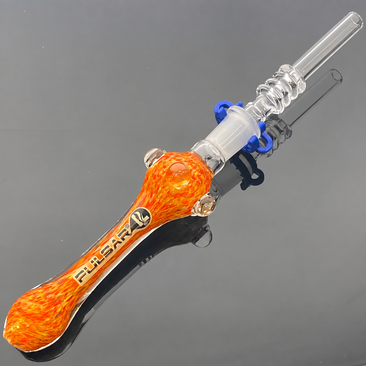Pulsar 7.5" Candy Frit Twist Dab Straw w/ Quartz Tip