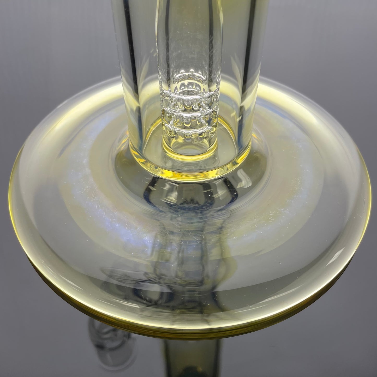 Jamms Straight Tube w/ 360° Pillar Perc - Clear w/ Fuming