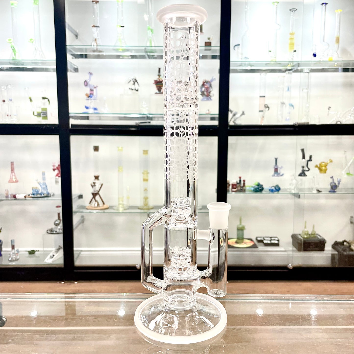 Gnob Glass 38mm 13.25" Treecycler w/ Sandblasting - #13