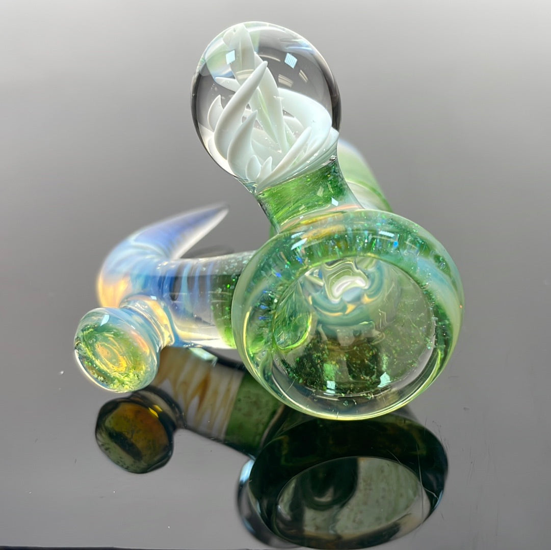 Jamms Fully Worked 18mm 4 Hole Bowl w/ Cropal Enalcmo & Implosion Marble - D