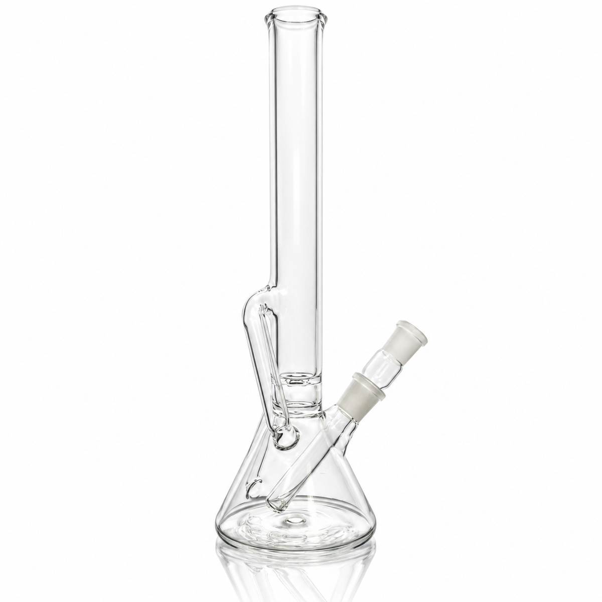Discobox Clear Single Recycler Beaker w/ Removable Stem