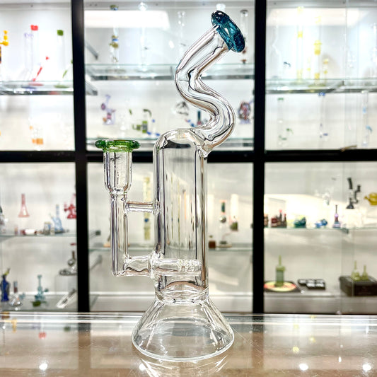 Mimzy Colour Accented Bent Neck Stemline - 14mm (On sale due to small tool marks)