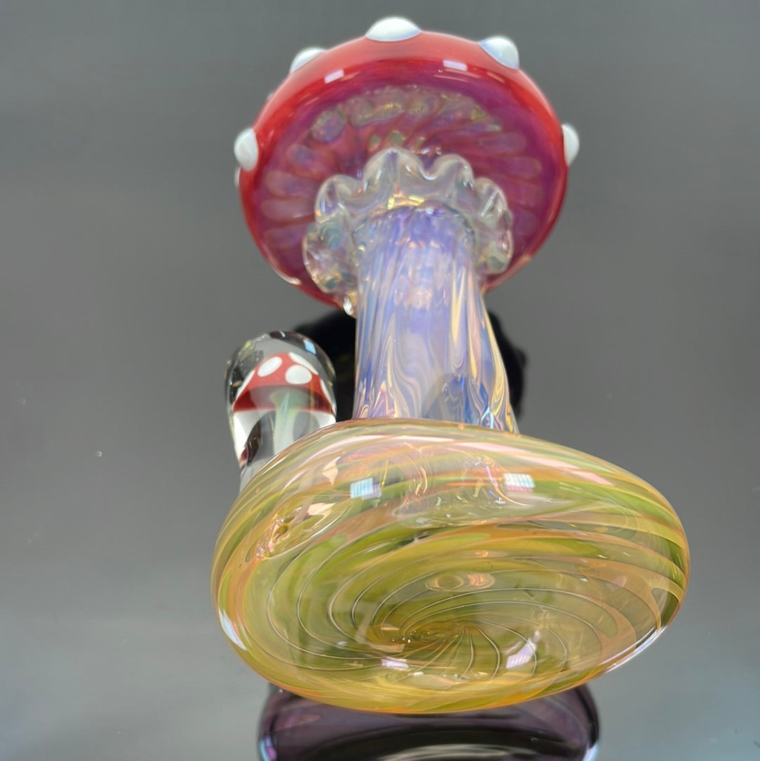 Eckardt Glass Fumed Mushroom Stand Up Pipe