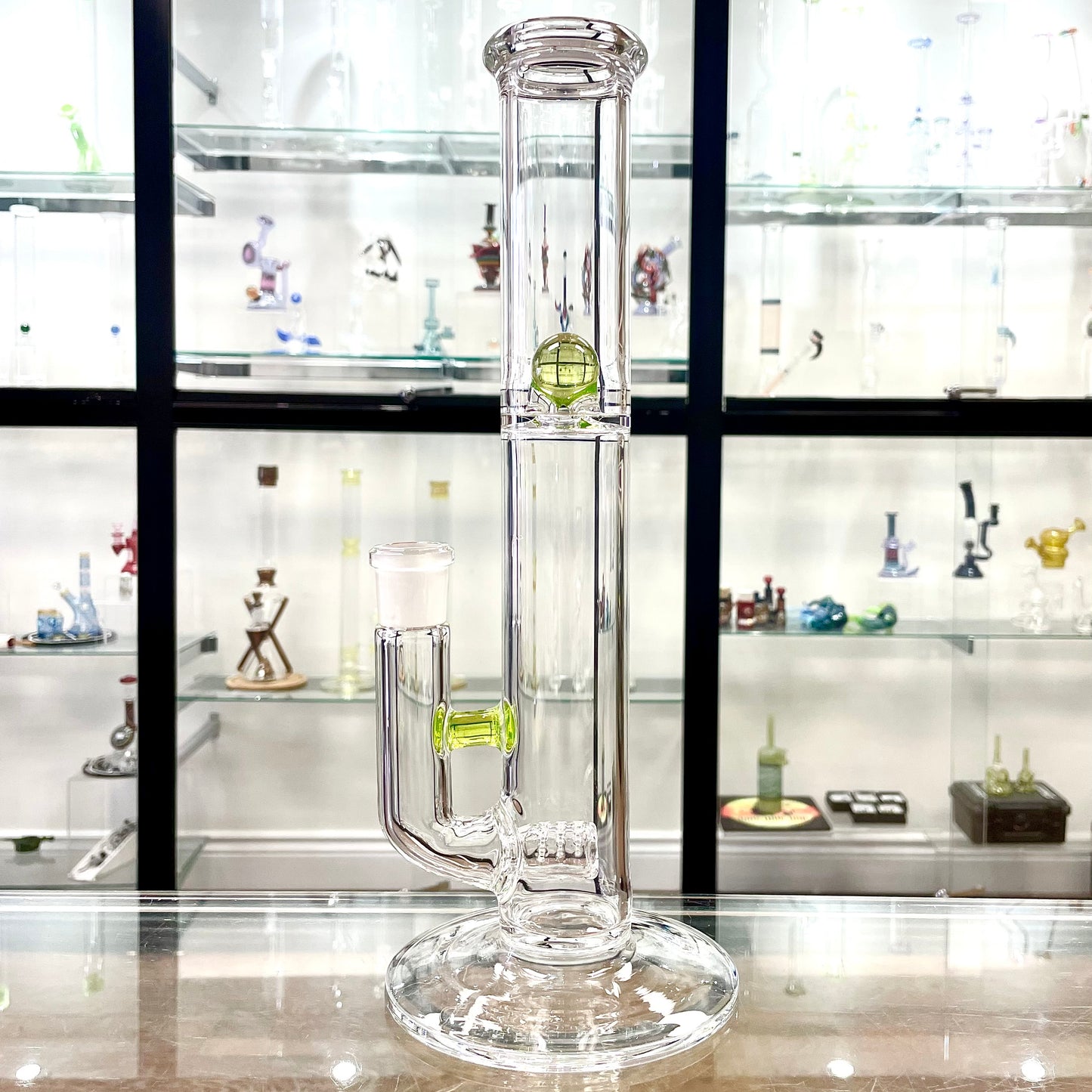 Green Belt 12"- 14” Stemline w/ Marble Splash Guard Straight Tube