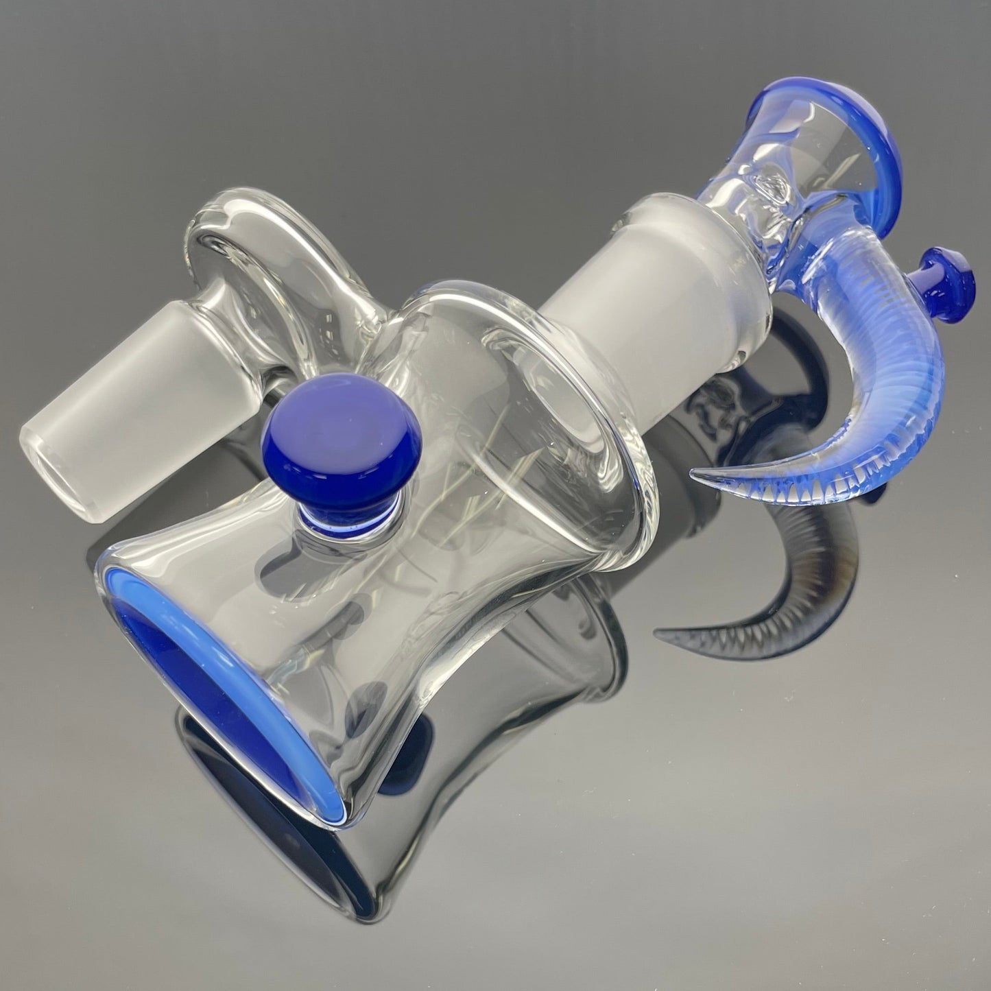 Jamms Clear/Colour Economy Style Ash Catcher Sets 18mm 90 w/ Matching 4 Hole Bowl