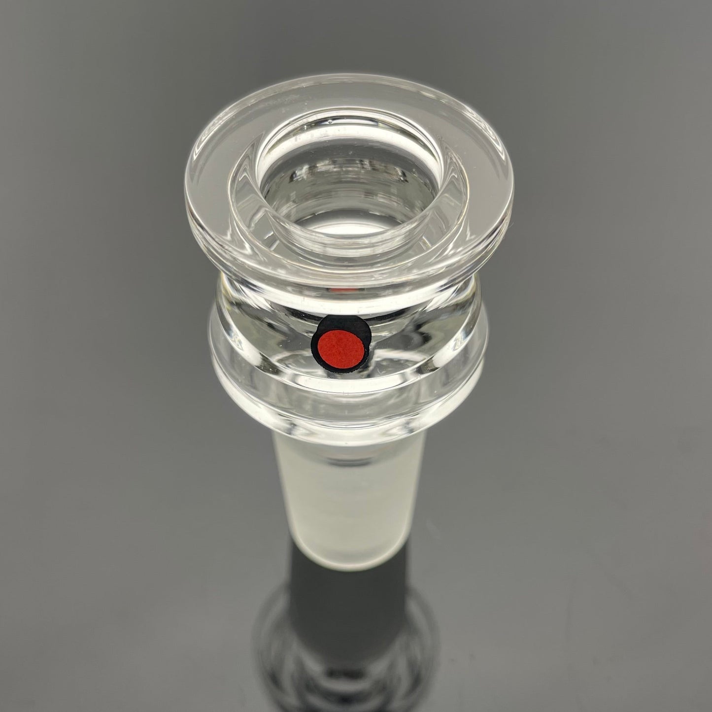 Silk 17" Gridded 3-Line Straight Tube w/ 18mm Bowl & Ash Catcher - 10mm Thick