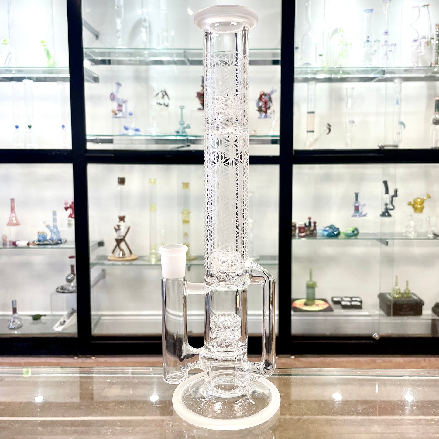 Gnob Glass 38mm Treecycler w/ Sandblasting - #16