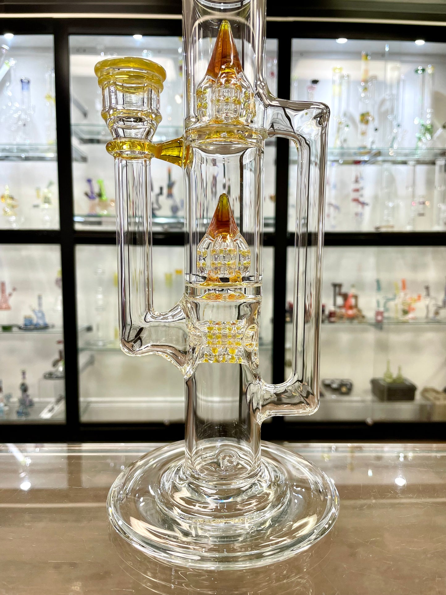 Blazed 44mm 3 Line Tree Tube w/ Inv 4 & Opal - NS Yellow