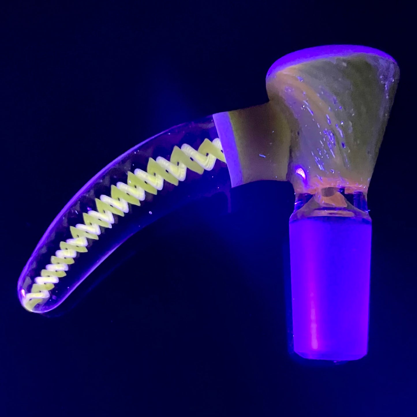 Glass With Jeremy 14mm Worked Horn Bowl w/ UV Accents - Various Colours