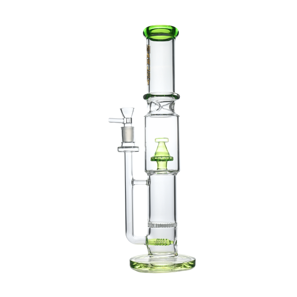 18" Marley Tailspin Stemline & Honeycomb Perc Tube - Various Colours