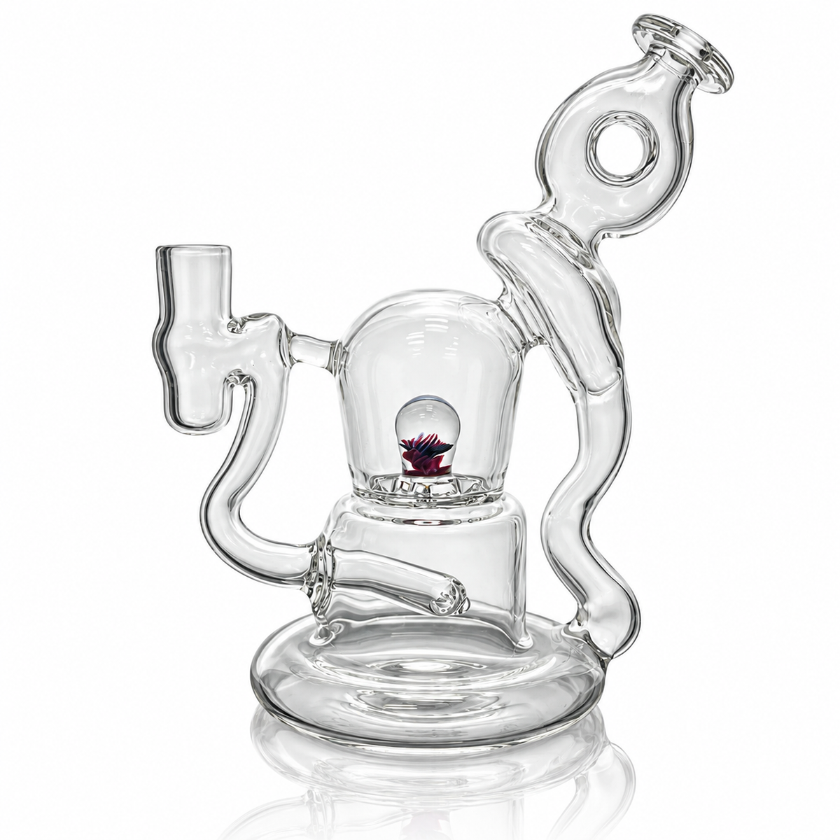 Mastah Glass 14mm 6 Hole Disk Recycler