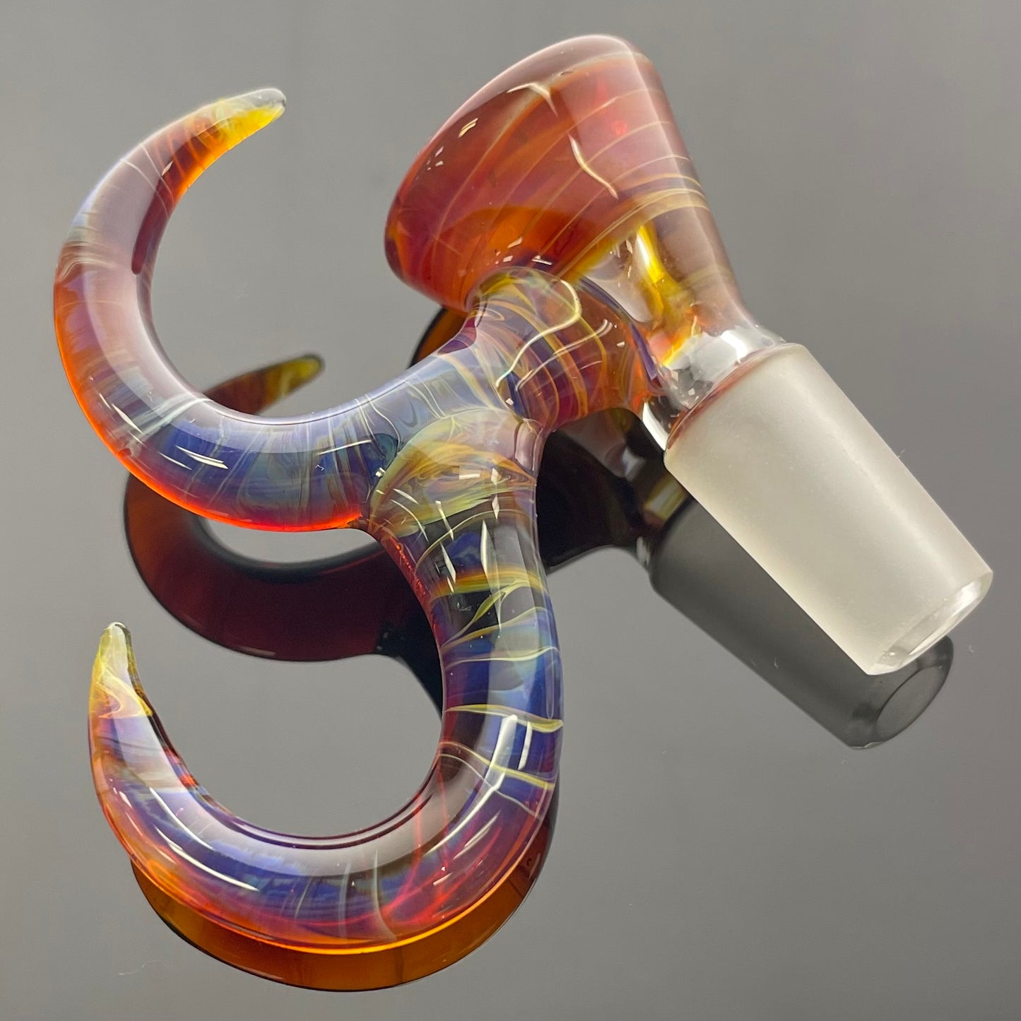 Gump Glass Bowl 2 Horn 14mm 1 Hole