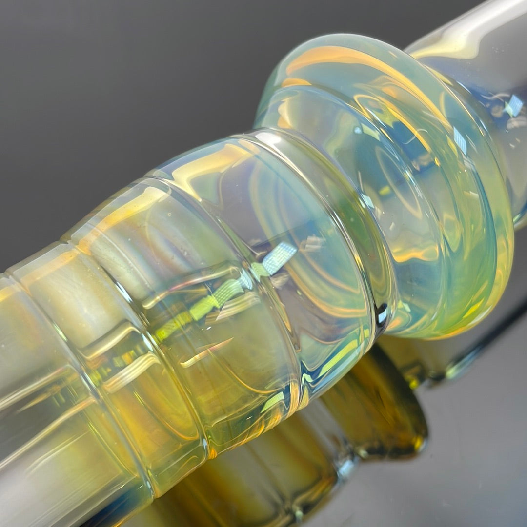 Jesse Who 44mm Fumed Gridcap Tube w/ Breakwater Function - Single Bore w/ Sculpted Mid Section