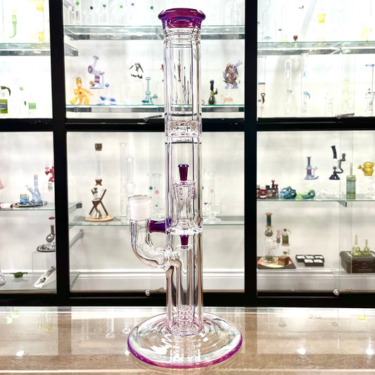 Jamms Colour Accented Pillar to Diamond Perc Tube - Royal Jelly