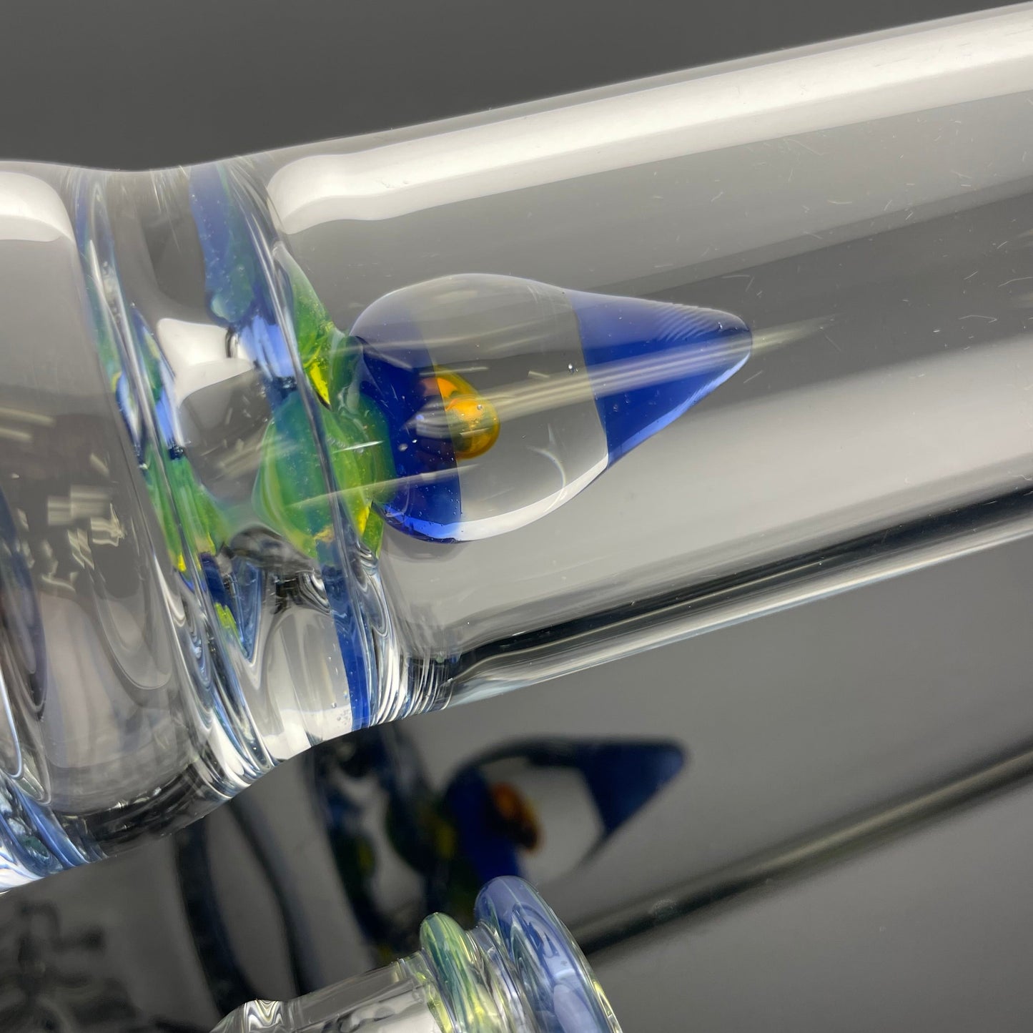 Blazed Mini Pillar Tube w/ Double Bore Straight Neck & Hollow Foot - Mystique