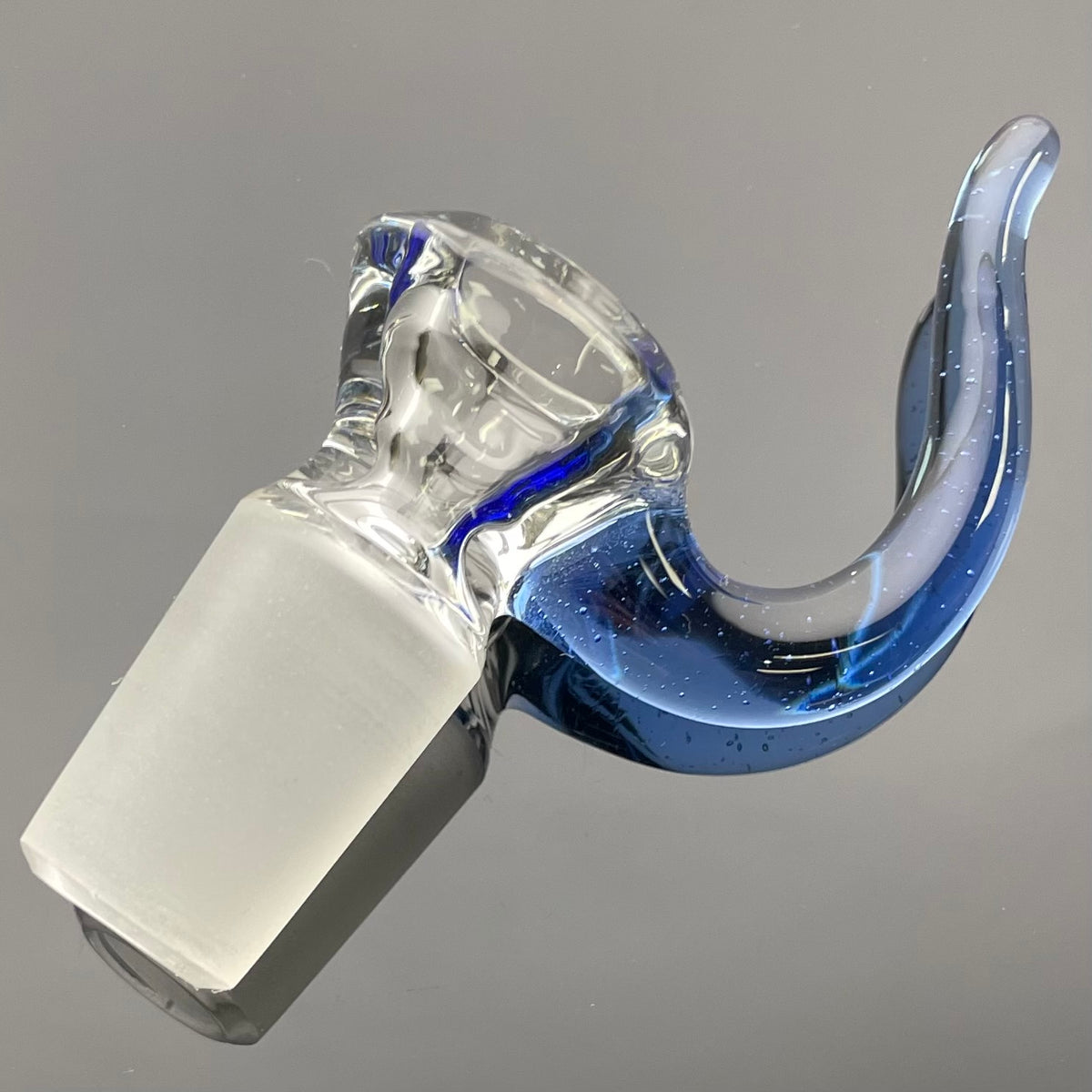 Discobox Clear Bowl w/ Horn 18mm 1 Hole