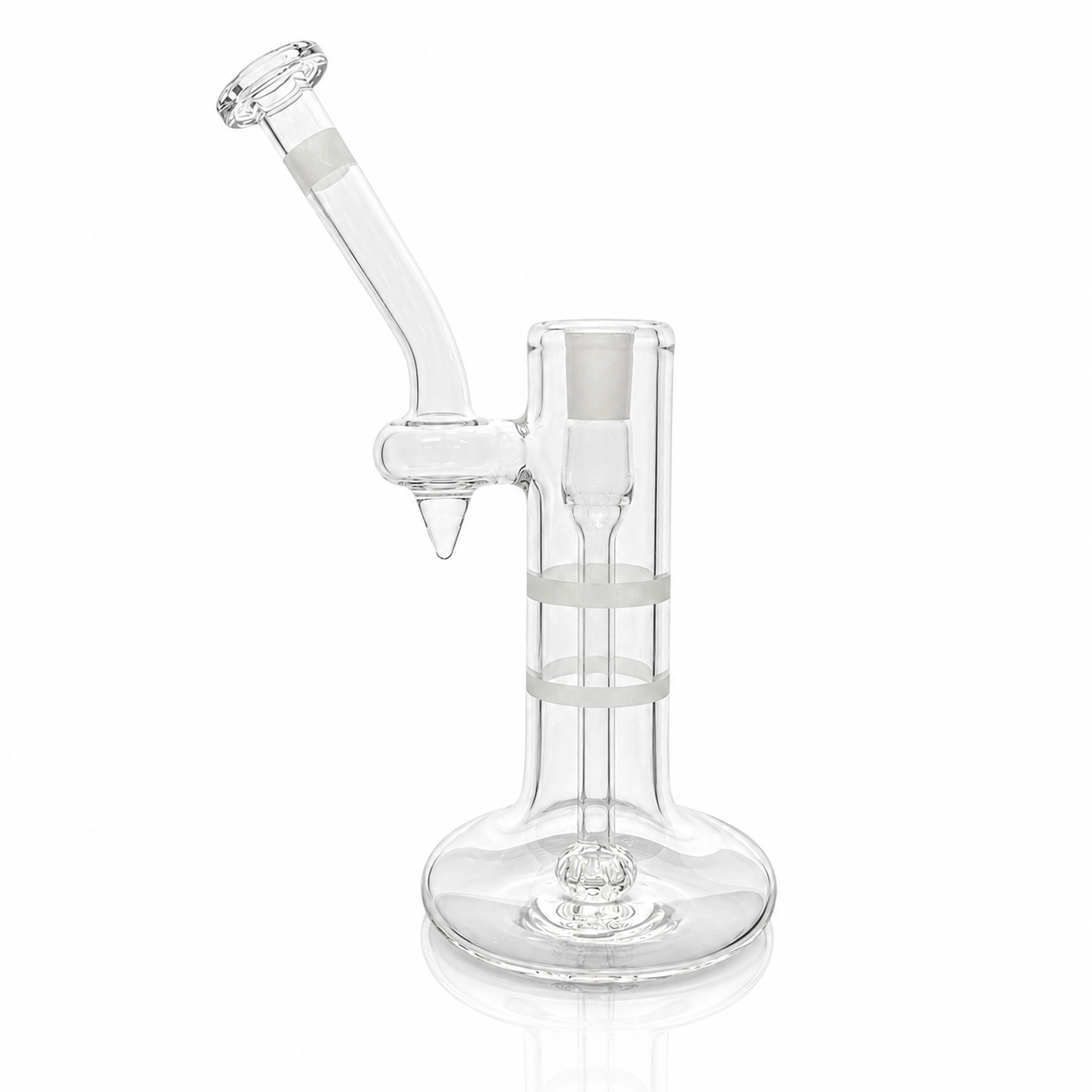 Green Belt Clear Single Bubbler 18mm
