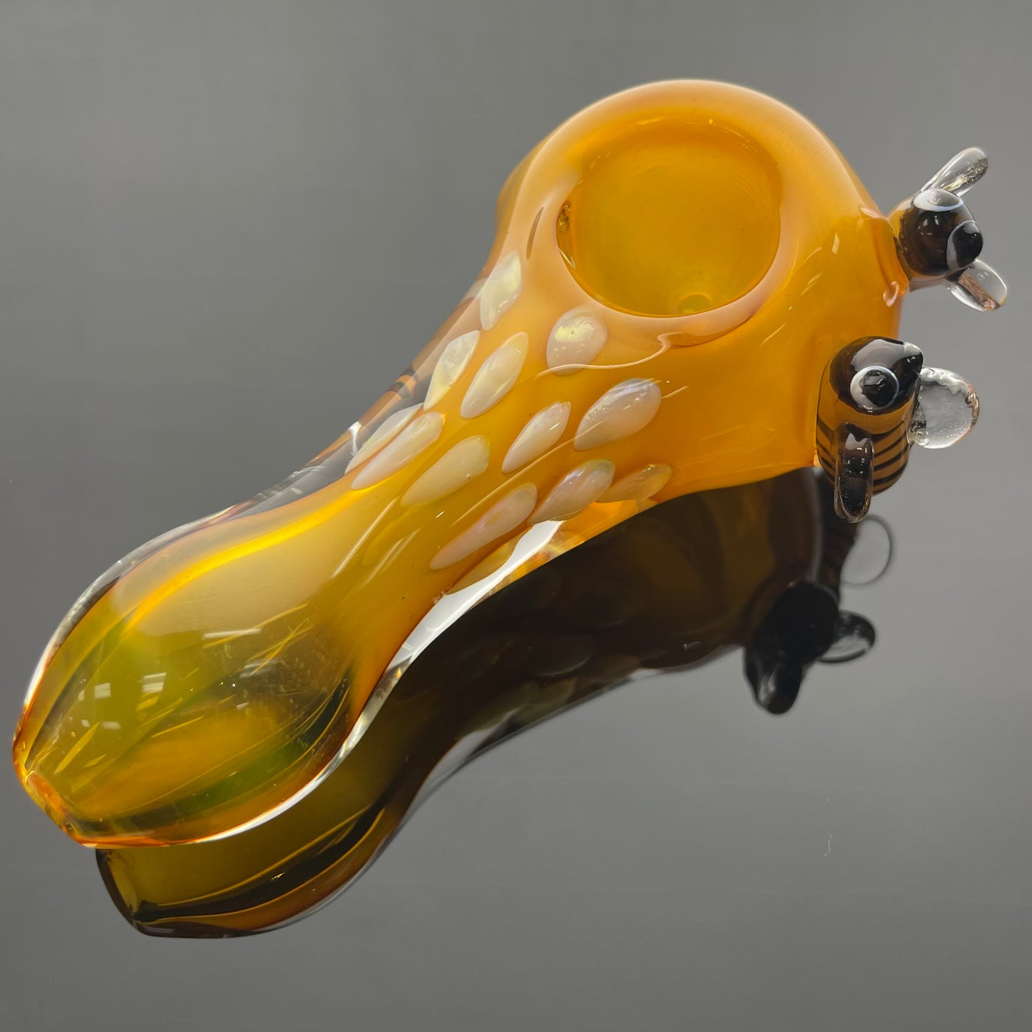 Unbranded 4.5" Busy Bumble Bee Glass Spoon Pipes - Various Styles