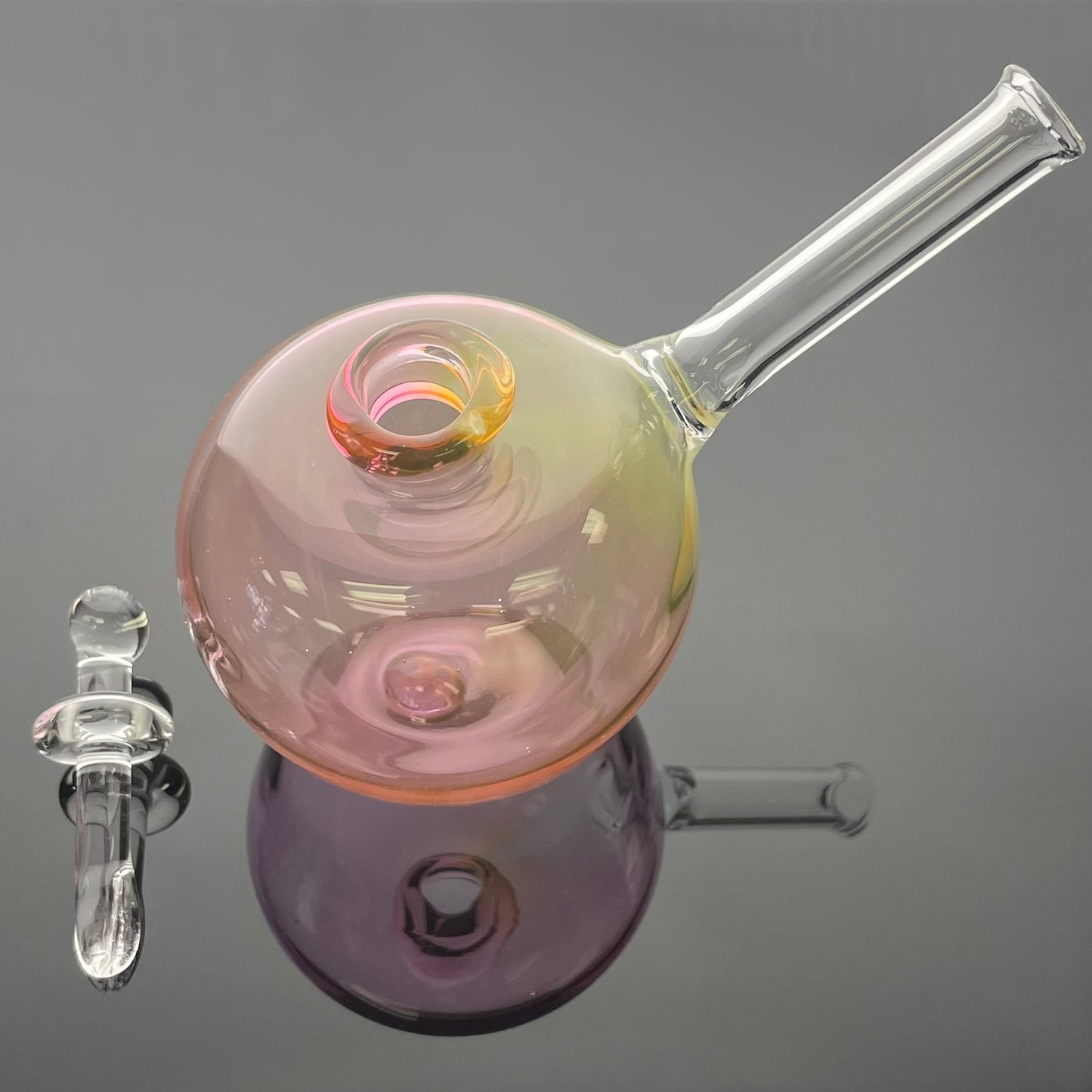 Errlectric Dave Special Edition Happle Hash Pipe - Gold Fume on Clear #1