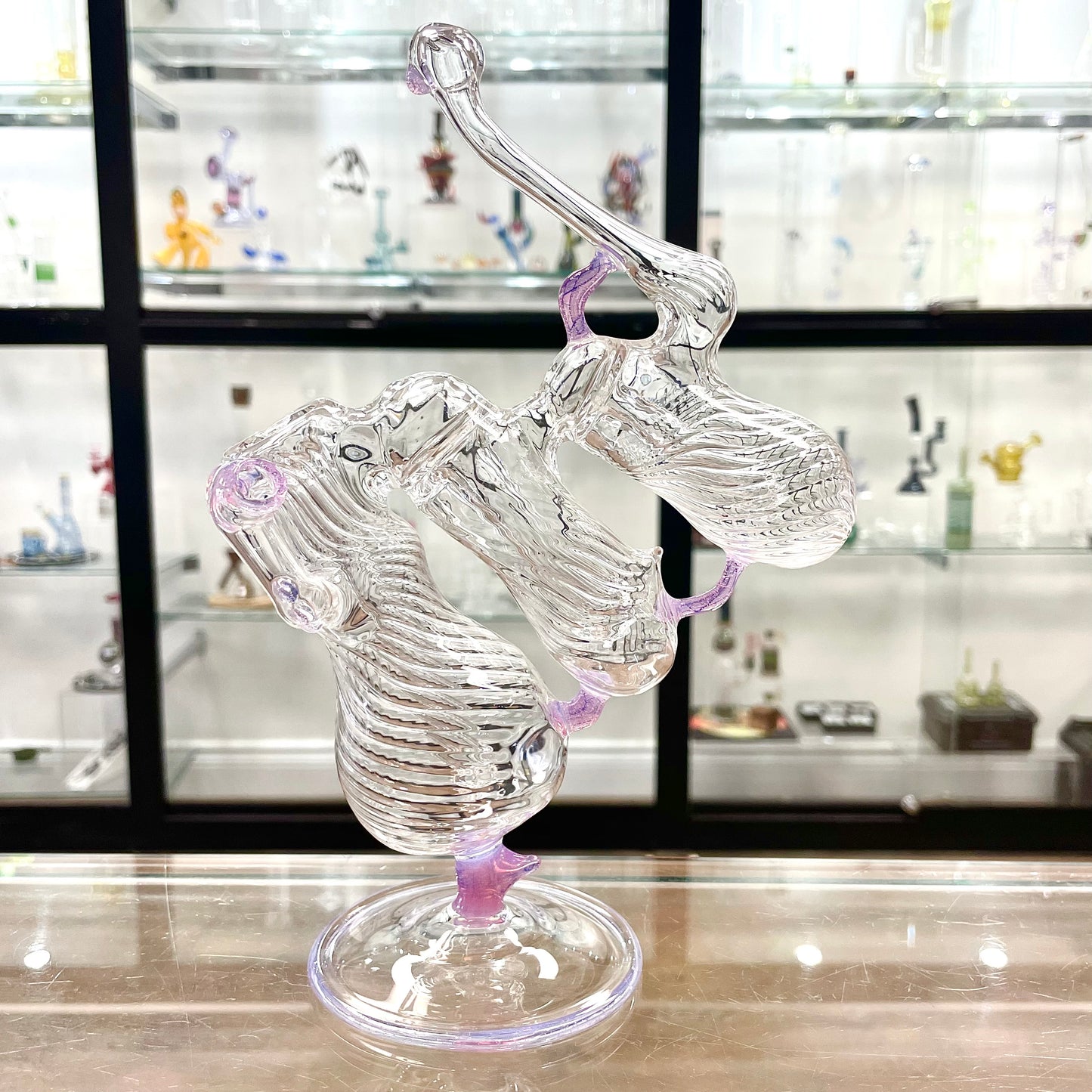 Gibson's Triple Bubbler w/ Pink Slyme Accents