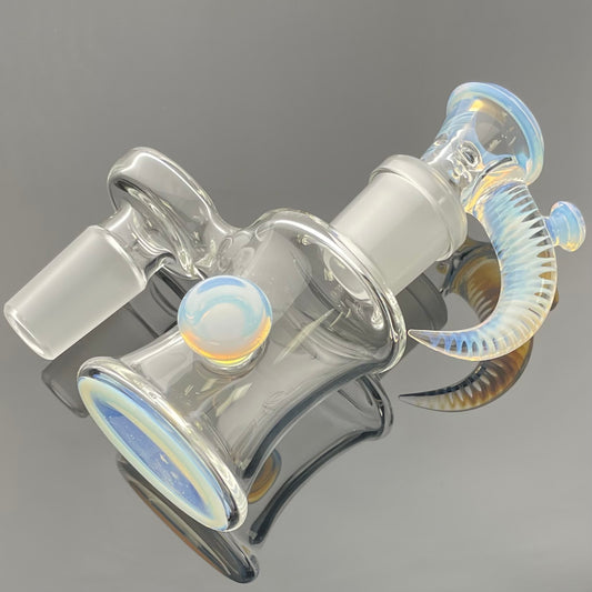 Jamms Clear/Colour Economy Style Ash Catcher Sets 18mm 90 w/ Matching 4 Hole Bowl