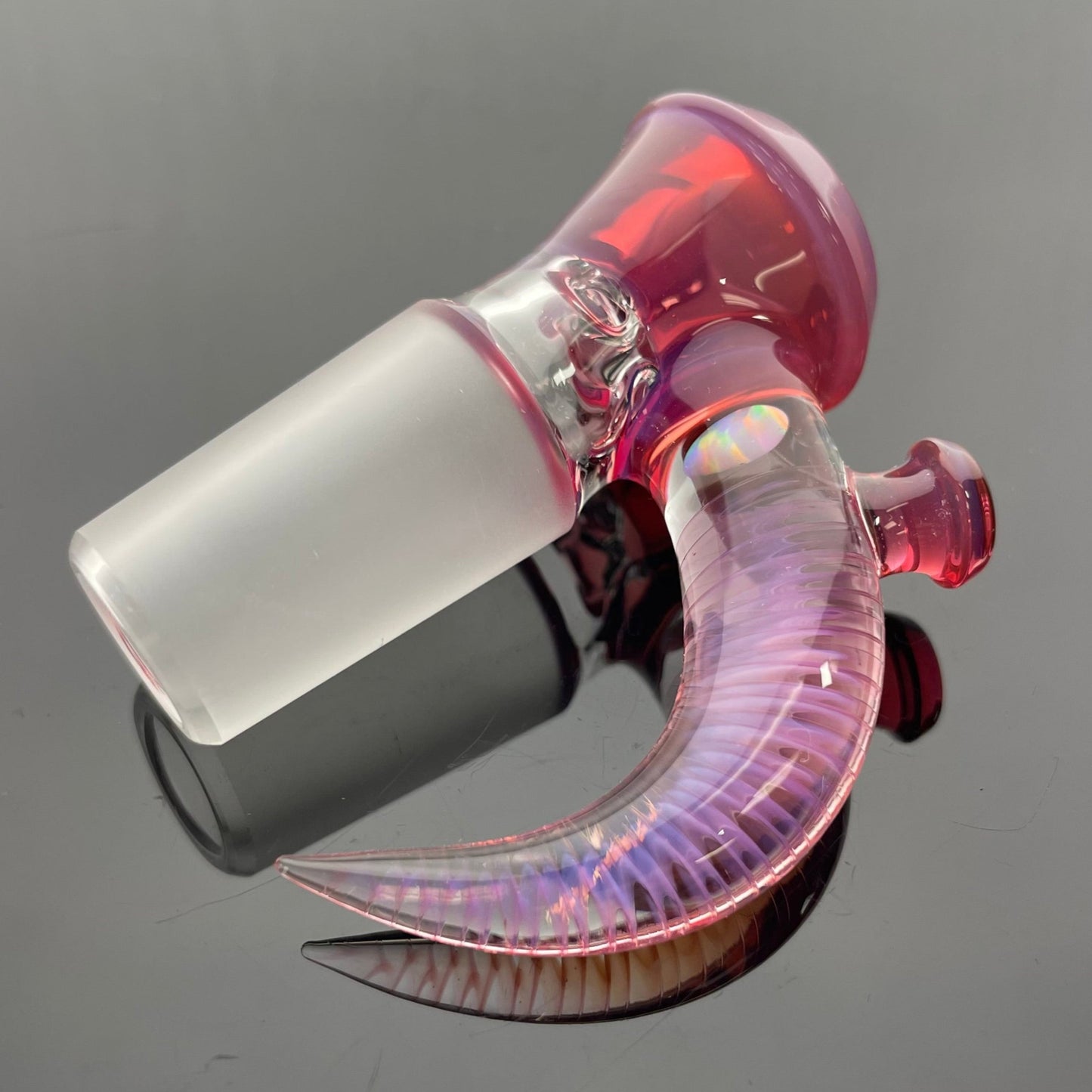 Jamms Straight Tube Set w/ Fumed Pillar to Diamond Perc  - Telemagenta w/ Opal Slide