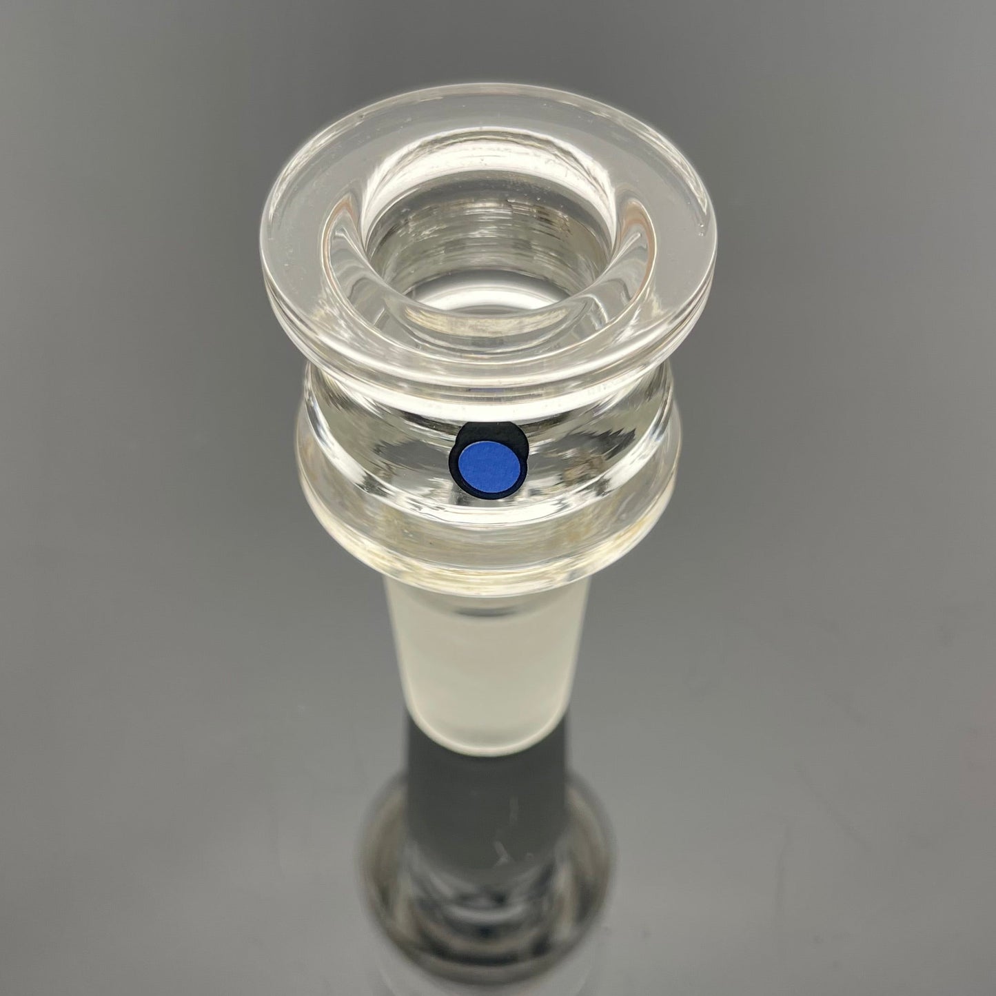 Silk 17" Gridded 3-Line Straight Tube w/ 18mm Bowl & Ash Catcher - 10mm Thick
