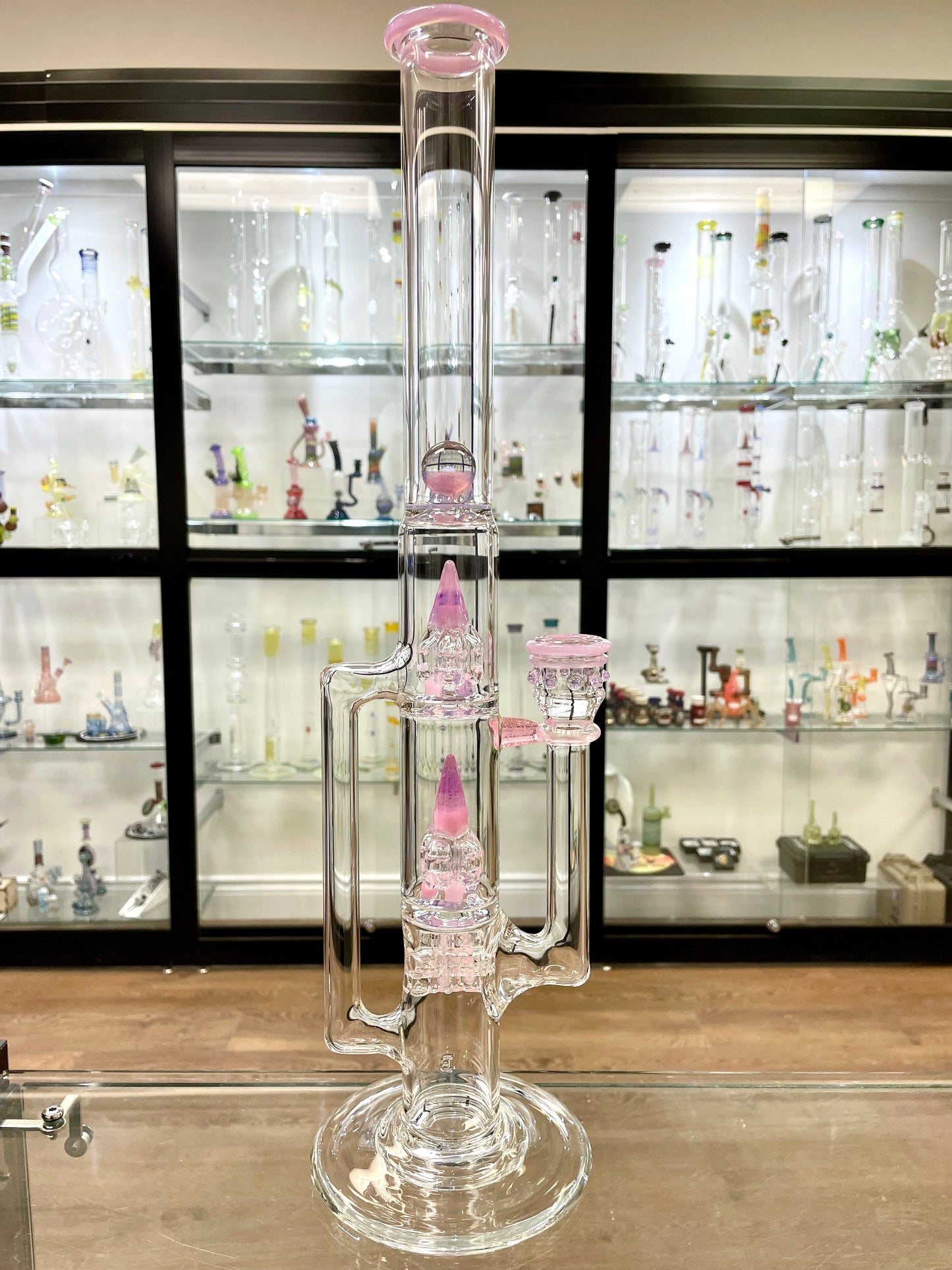 Blazed 44mm 3 Line Tree Tube w/ Inv 4 & Opal - Pink Mix