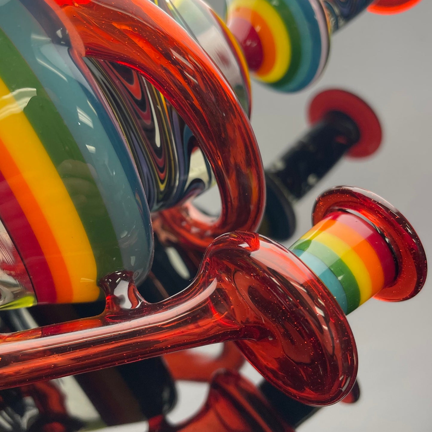 Korey Cotnam Worked Rainbow WigWag Hydracycler w/ Opal Coin