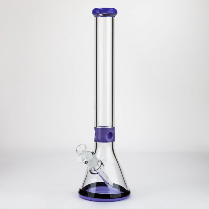 Purple Haze 18" 7mm Classic Beaker w/ Colour Accents