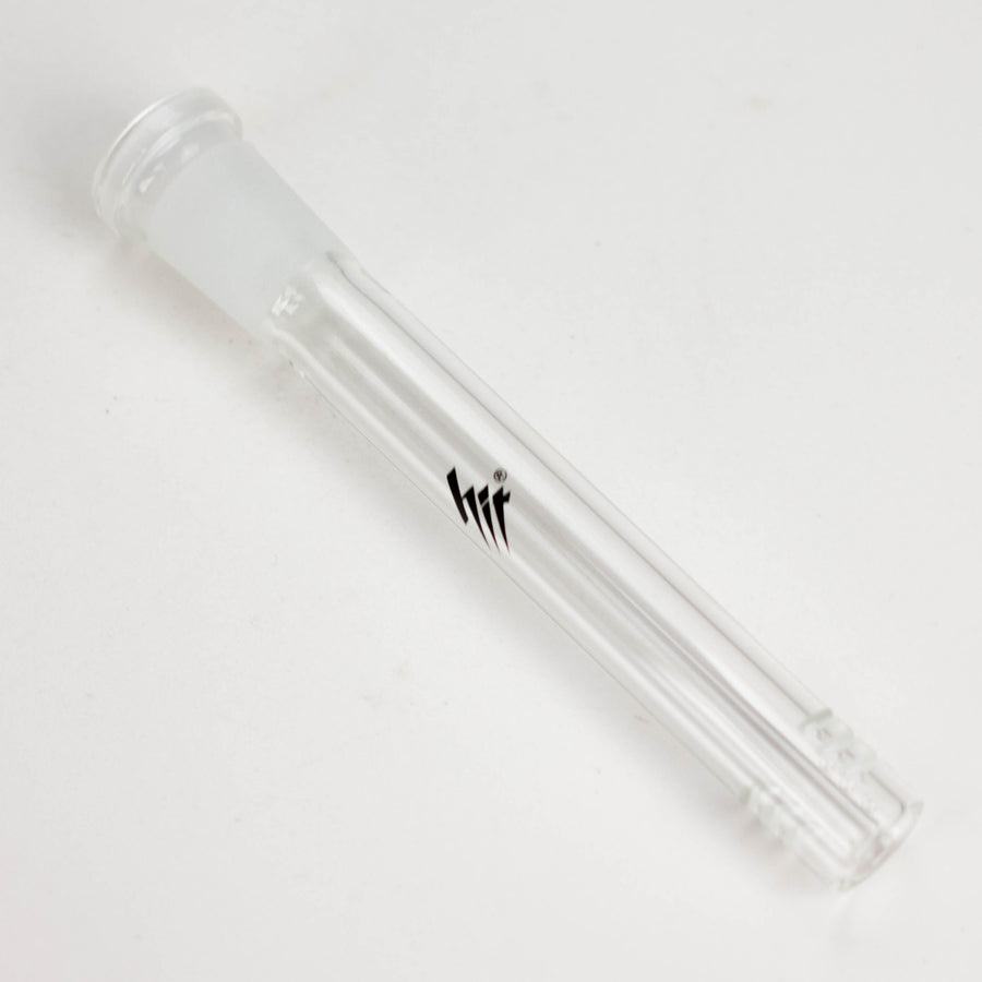 Hit Glass 18mm-14mm Clear Diffused Downstem w/ Logo - Various Lenghts