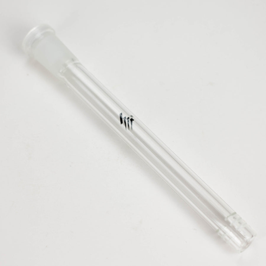 Hit Glass 18mm-14mm Clear Diffused Downstem w/ Logo - Various Lenghts