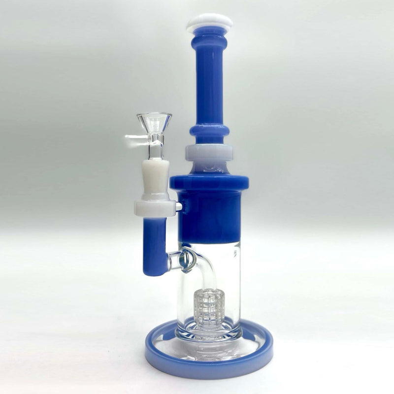 10" Colour Accented 14mm Matrix Glass Rig w/ Bowl