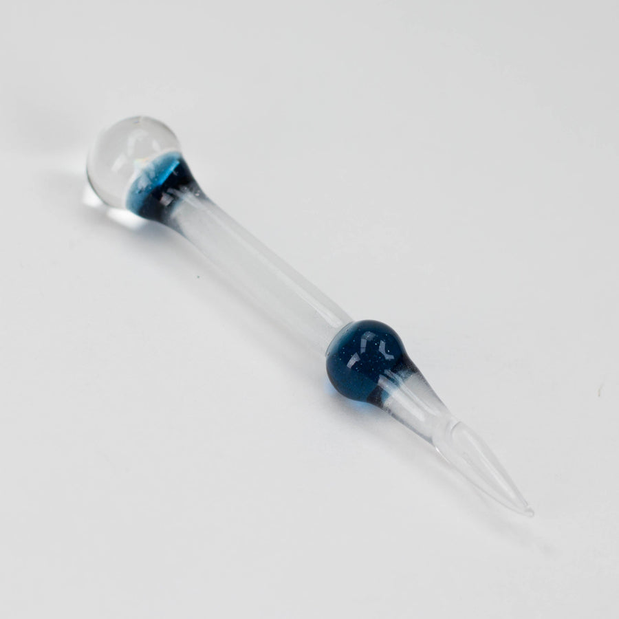 Shine Pipes Colour Accented Glass Dabber - Various Colours