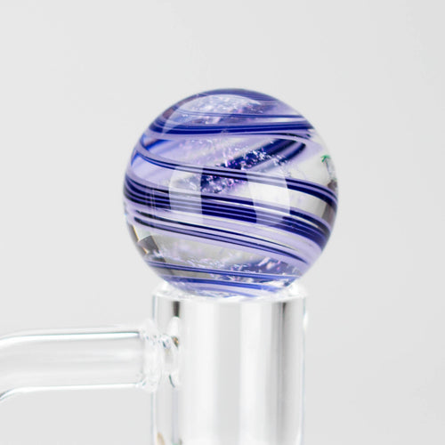 Shine Pipes Purple Dichro Marble Carb Cap