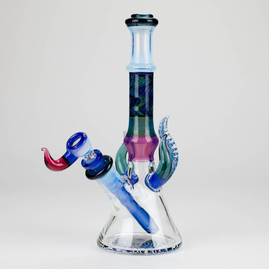 Mooks 10" Fumed Mini Tube w/Bowl & Stem