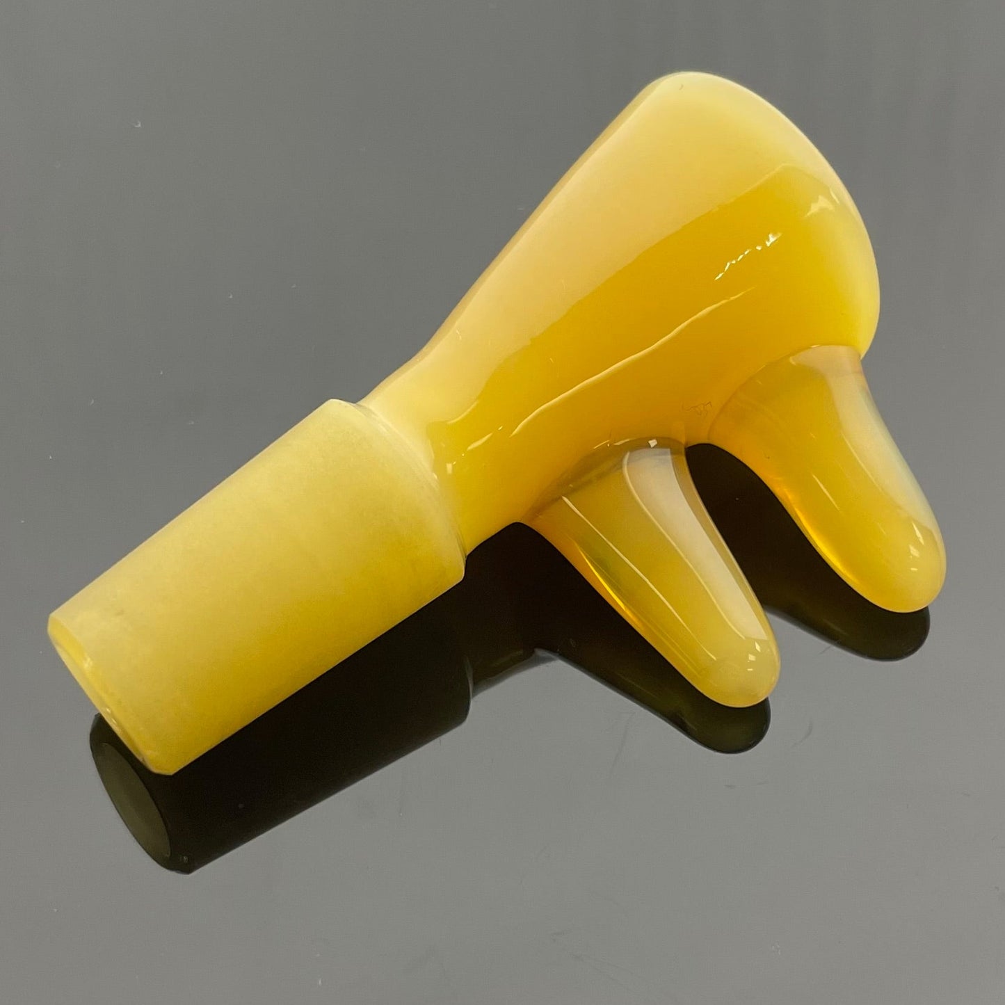 Glass With Jeremy 14mm 1 Hole 2 Horn Bowl