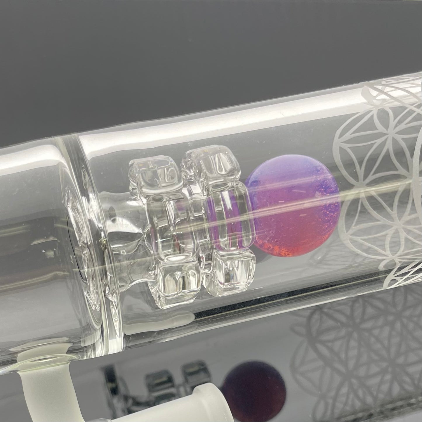 Gnob Glass 44mm Reactor Stemline w/ Sandblasting - #9 - Discounted due to small chip on joint