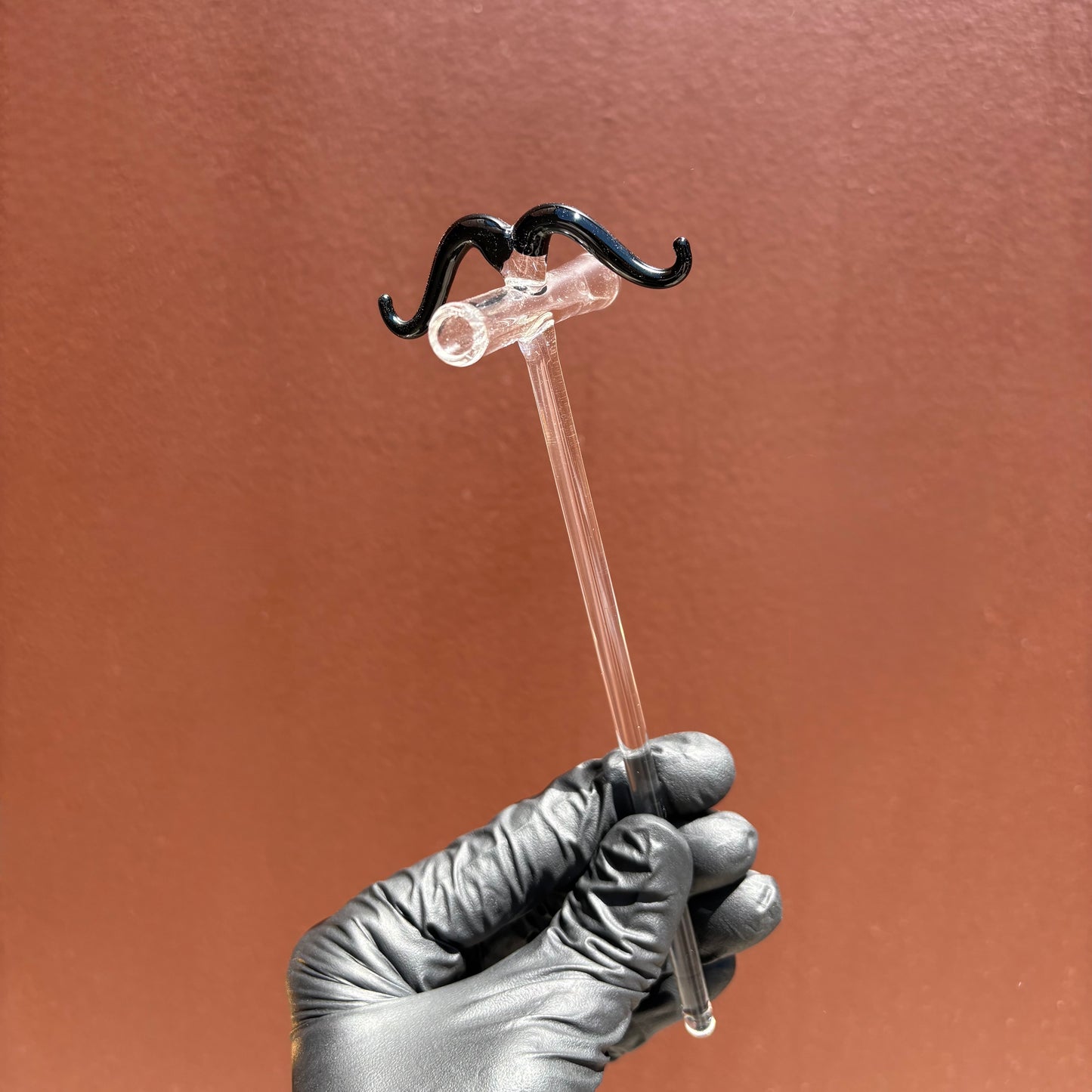 Gibson's Glass Moustache Toker Joint Holder - Various Colours