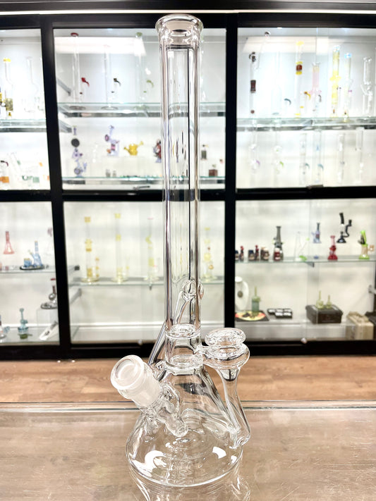 Discobox Clear Double Recycler Beaker w/ Removable Stem #6