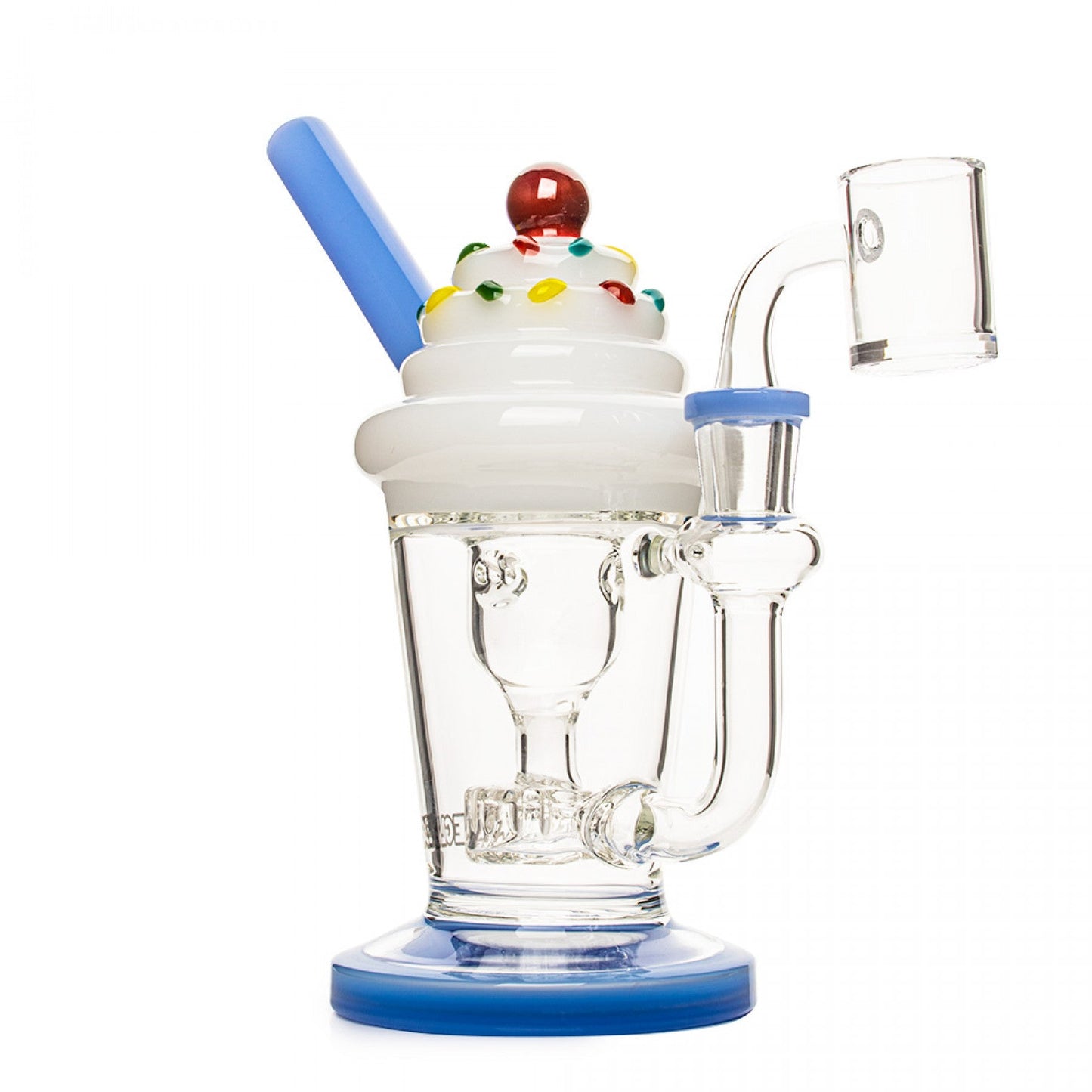 Red Eye Glass 8" Milkshake Incycler w/ 14mm Quartz Banger