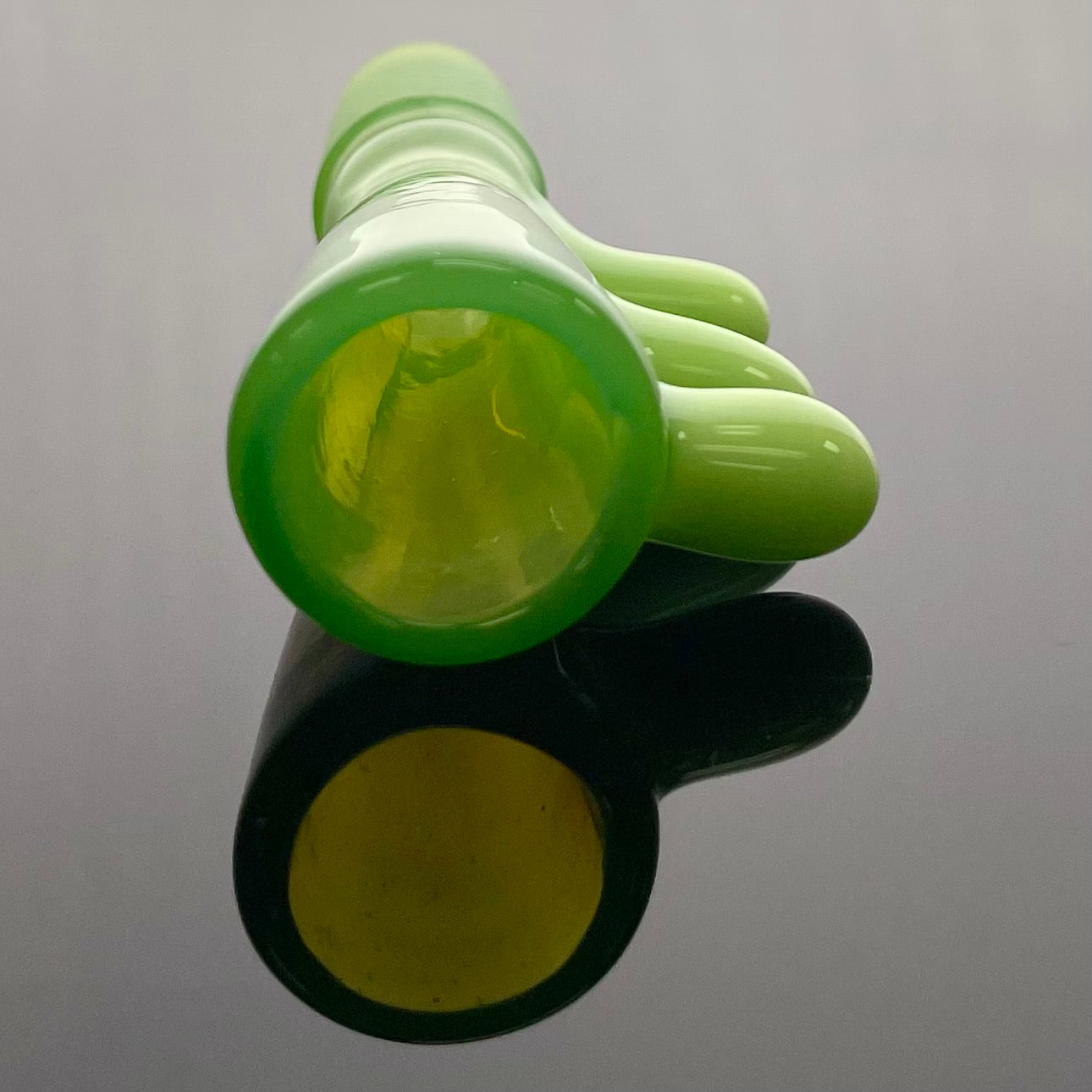 Glass With Jeremy 14mm 1 Hole Triple Horn Bowl - Various Colours