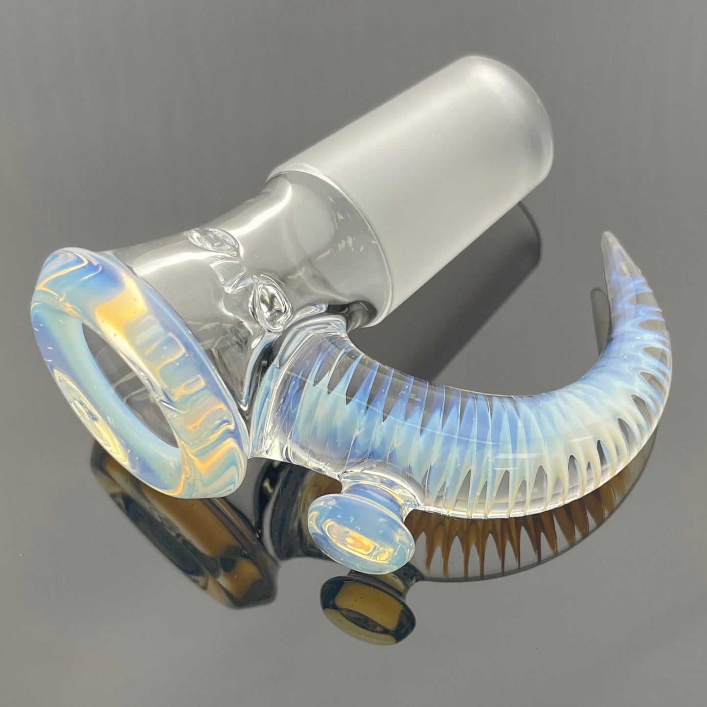 Jamms Clear Base Bowl w/ Colour Lip & Cane 18mm 4 Hole