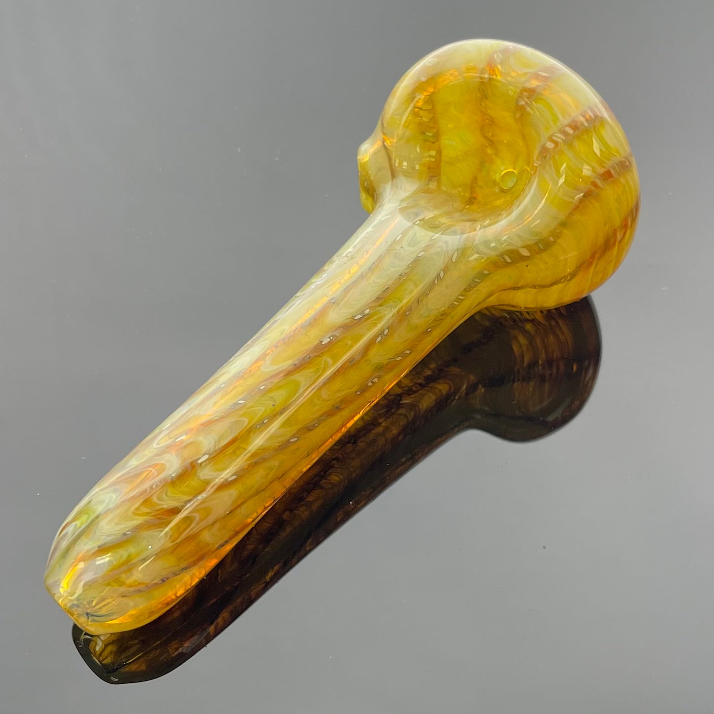 KG Glass 4" Wrap & Rake Thick Hand Pipe