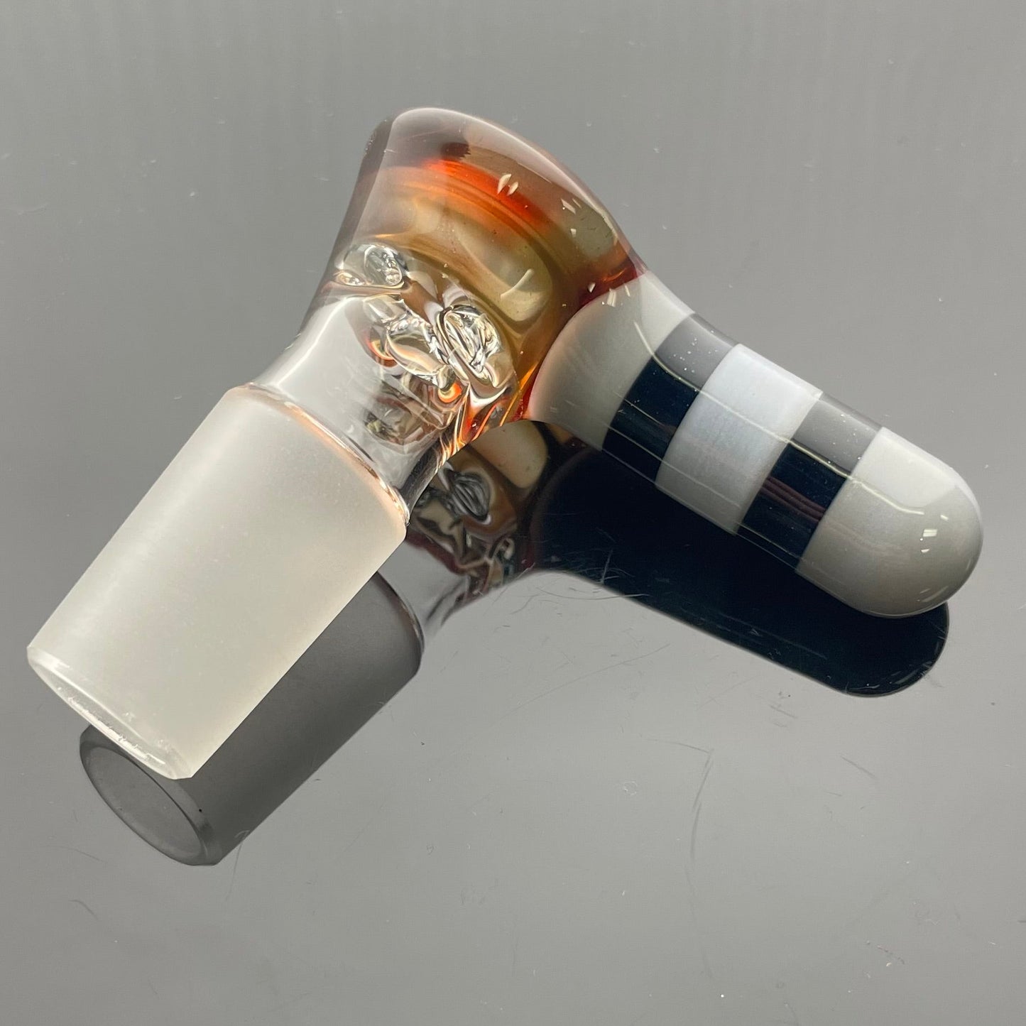 Green Belt Colour Accented Beaker - Moist Raspberry over Exp. Bronze Pearl