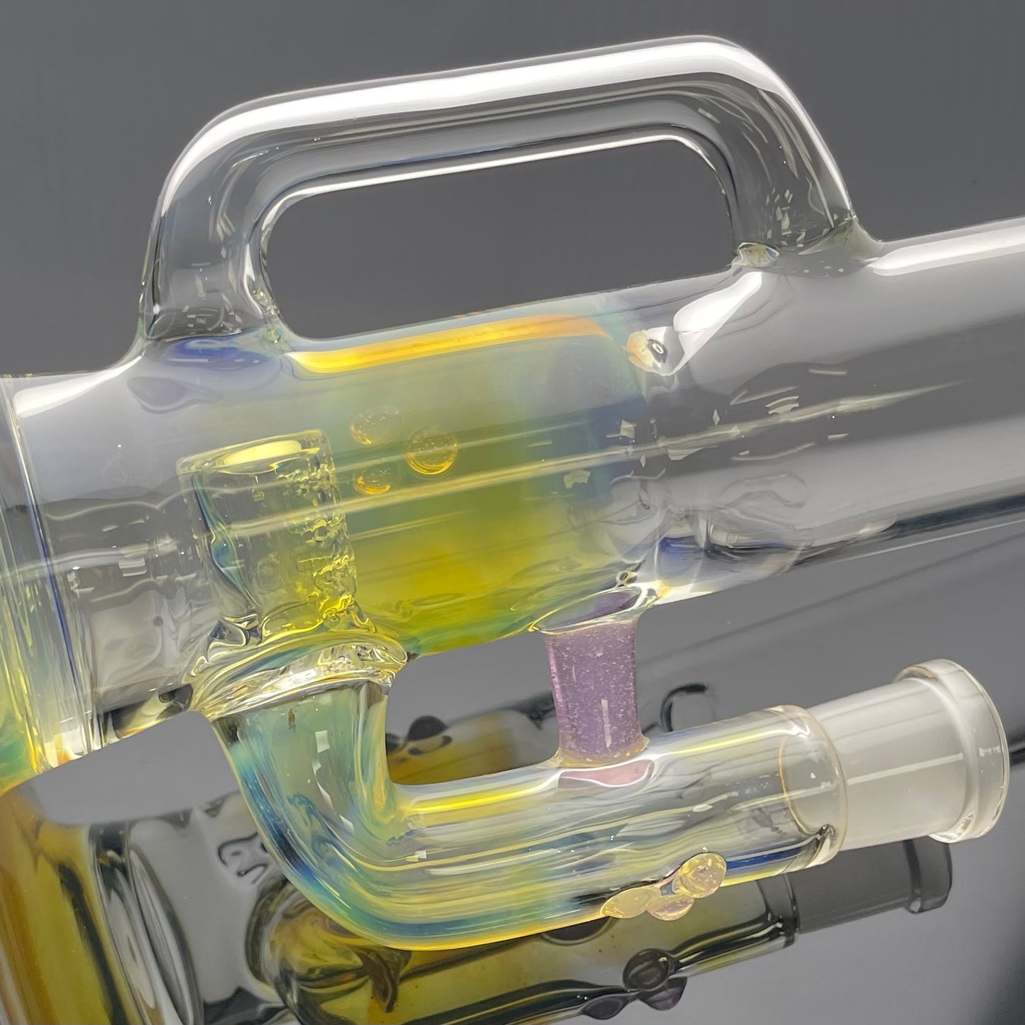 Green Belt Colour Accented Fume Inline Drain Tube - Purple People Eater