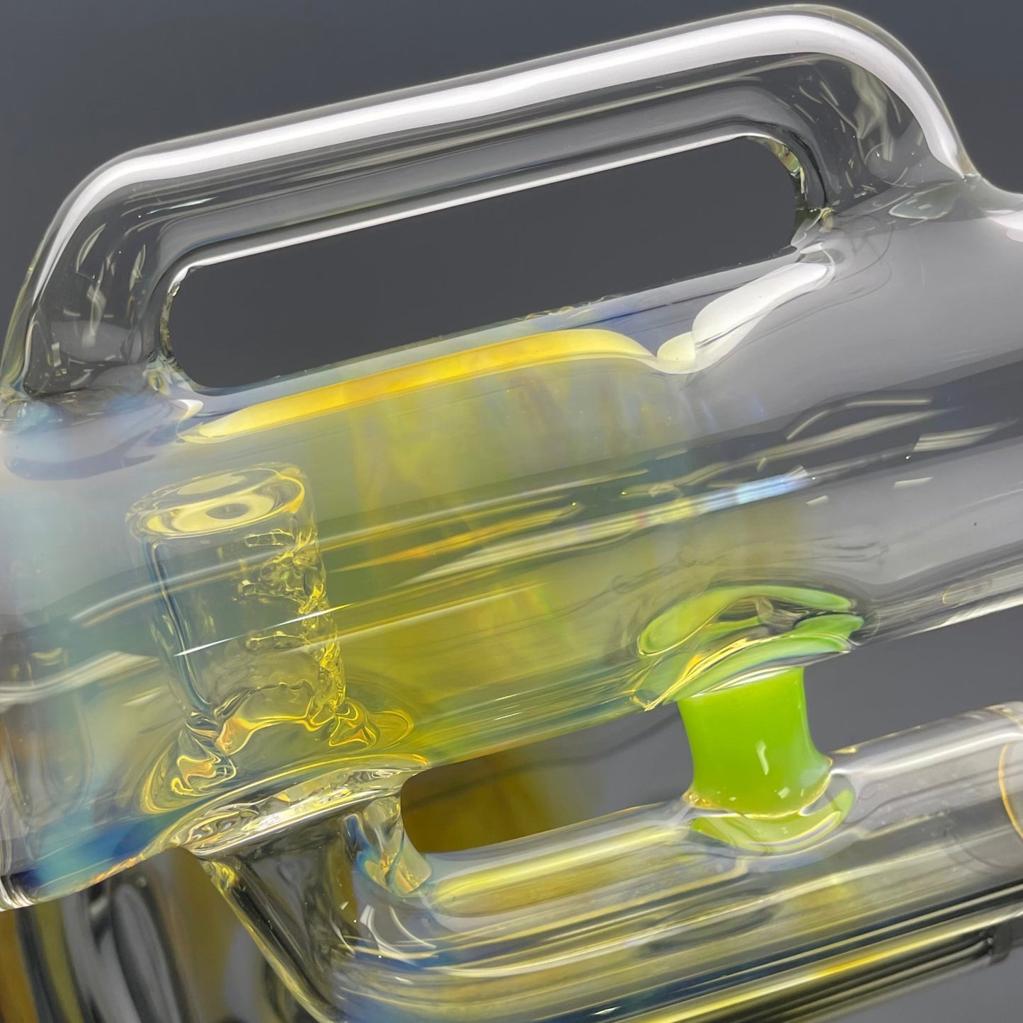 Green Belt Colour Accented Fume Inline Drain Tube - Satin Slyme