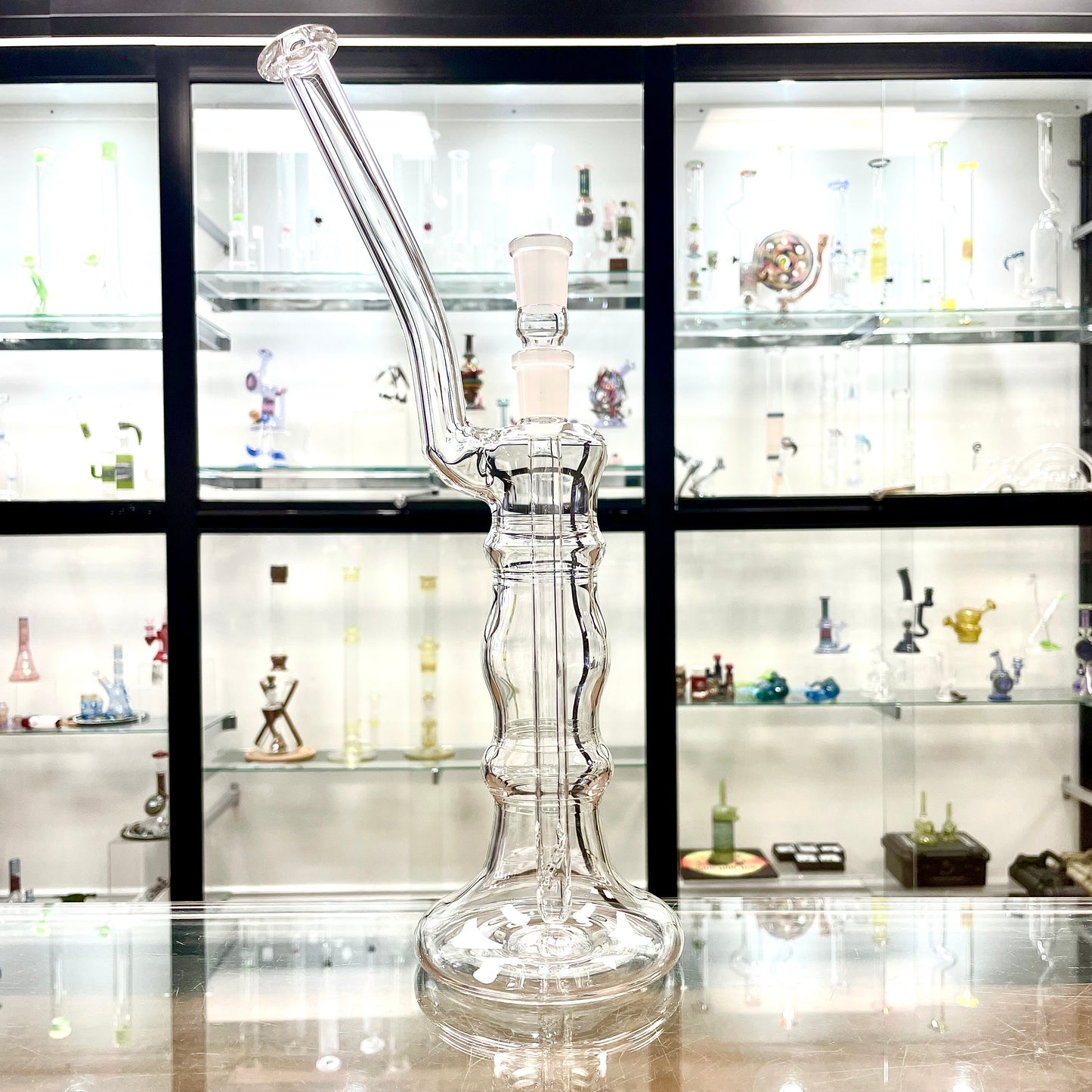 Mastah Glass Clear 18mm Bubbler w/ Removable Stem