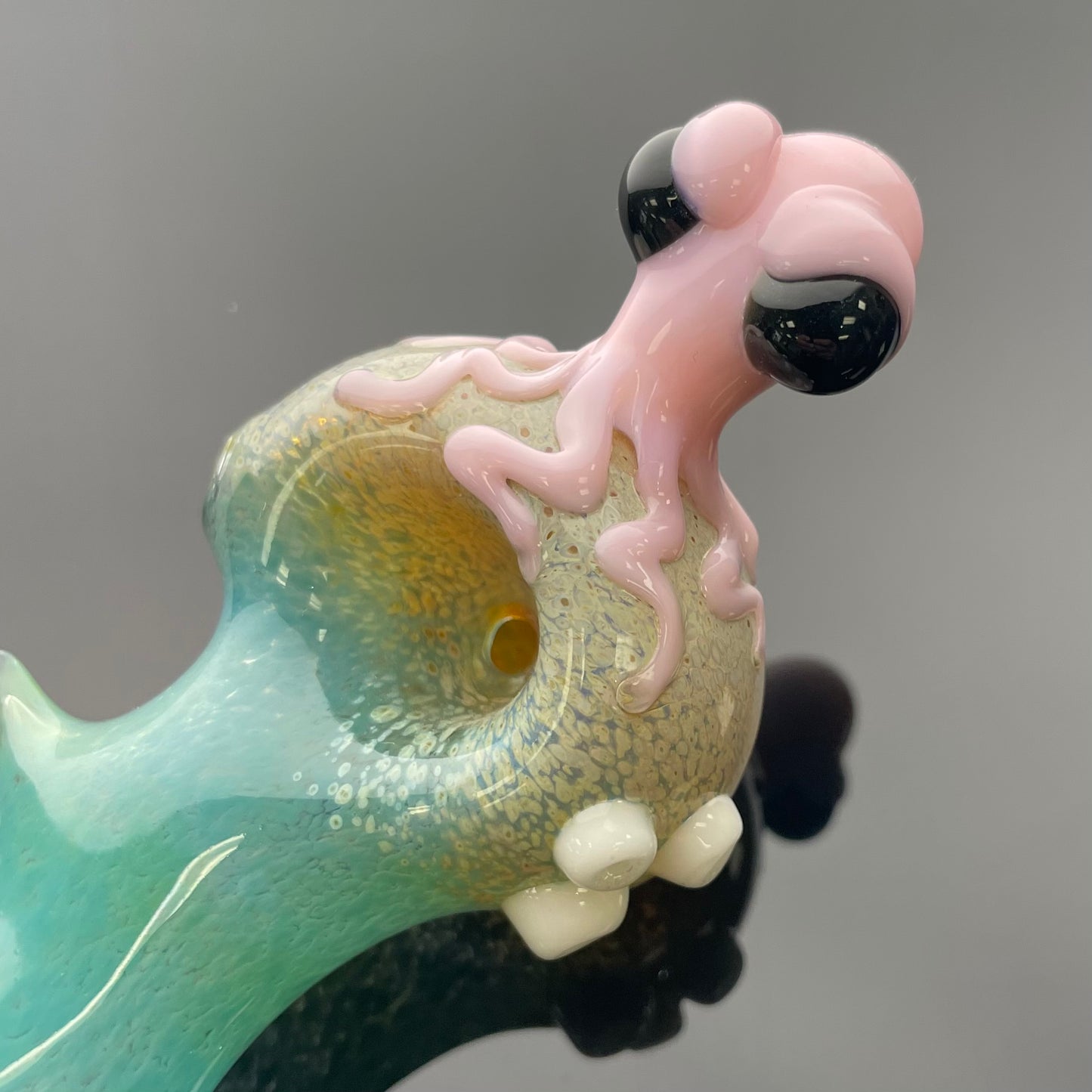 Intent Glass 6” Pink Octopus Hand Pipe